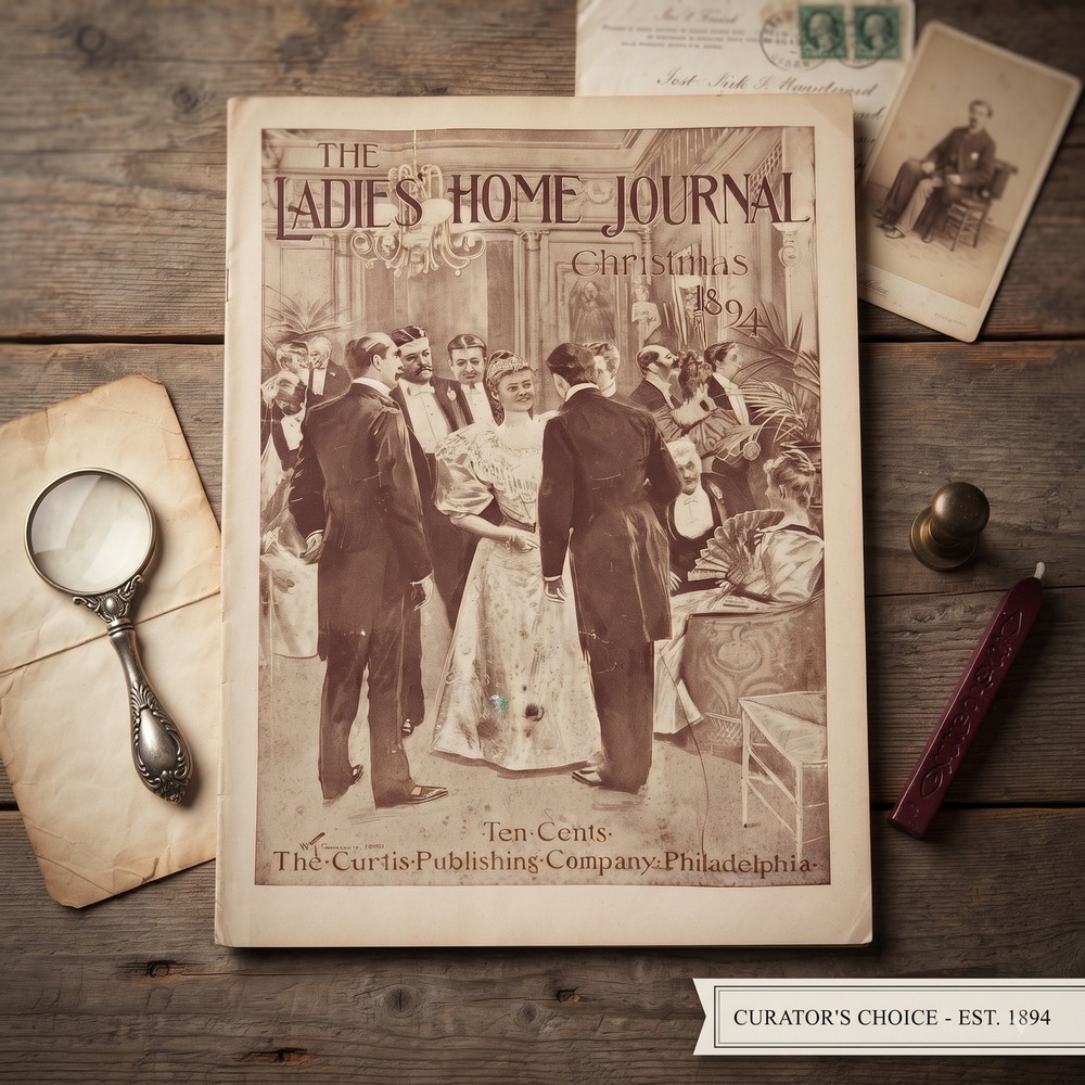 Antique The Ladies Home Journal Christmas 1894 Victorian Magazine Ads Music